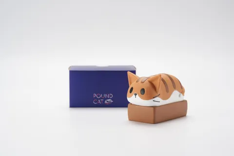 자체 IP 파운드캣 식빵 고양이 피규어와 패키지